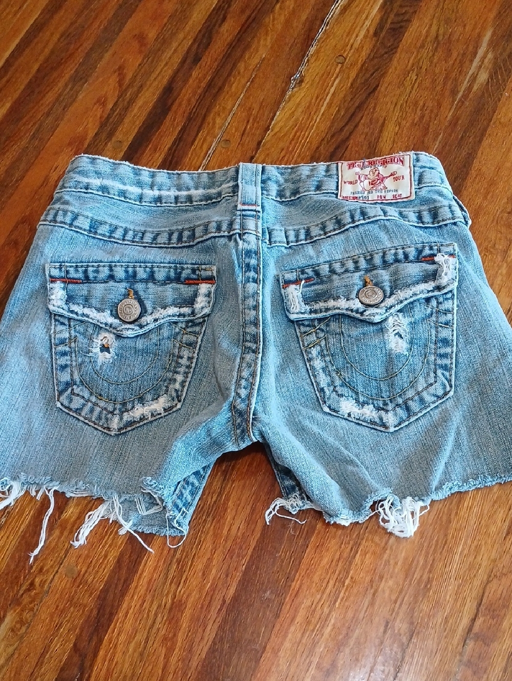 True Religion Women's Big Rig Denim Cutoff Shorts - 26